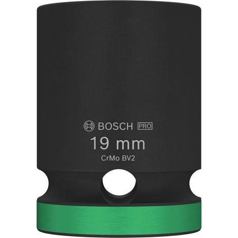 Vaso de impacto Bosch 19 mm negro acero cromolí