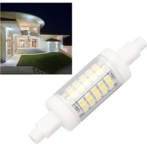 Ampoule LED R7s 80 mm 5 W projecteur double culot 60 LED lumière blanche 6000 K (1/5)