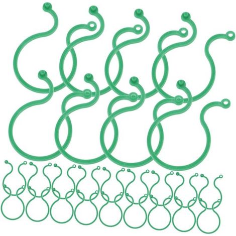 Tuteurs pour plantes grimpantes - Vert - Supports pour plantes - Clips pour plantes grimpantes - Conviennent aux tomates, vignes, légumes et autres plantes (1/5)