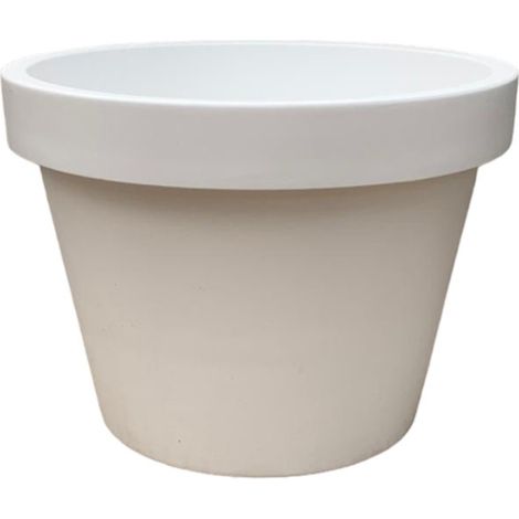 Plante d'intérieur Lira blanche, feuillage large et élégant, décoration moderne, D65 x H58 cm - PANGIVO (1/2)