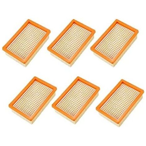 6er-Pack Filter für Kärcher MV4, MV5, MV6, WD4, WD5, WD6 Staubsauger – Ersatzteile, Leberfilter (1/5)