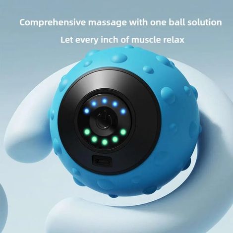 1 balle de massage électrique noire Appareil de massage pour la relaxation musculaire Yoga Exercice Vibrant (1/5)