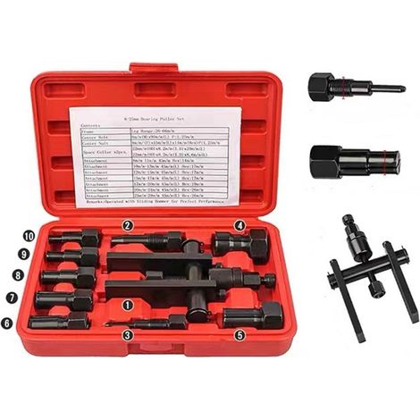 Kit d'extracteur de roulements pour motos, outil de démontage de roulements pour véhicules électriques à 2 griffes (1/3)