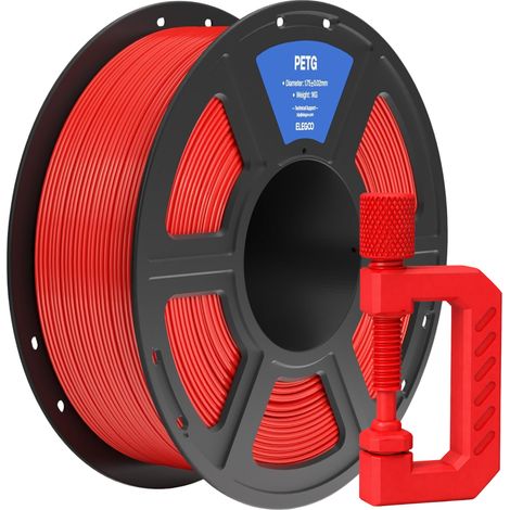 Filamento Elegoo petg rojo 1 kg (1/3)