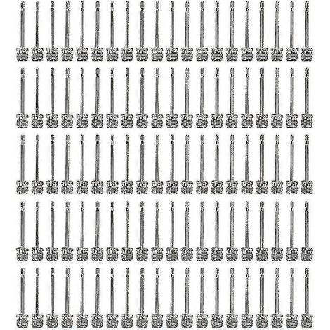 100 aiguilles de gonflage en acier inoxydable pour ballons de football, rugby et volley-ball (2025) (1/5)