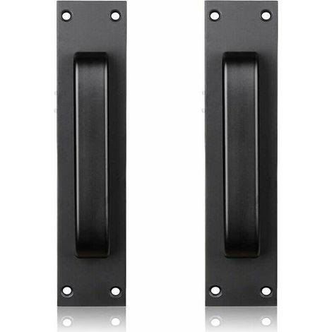 Poignée de porte coulissante noire pour cuisine/meuble/placard/tiroir, poignée de porte de grange