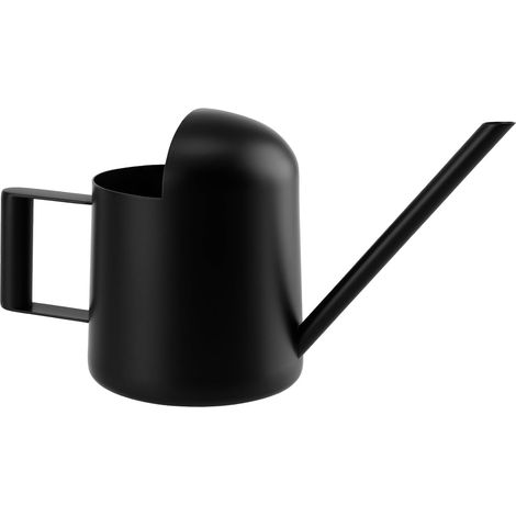 Petit Arrosoir en Acier Inoxydable 300 ML - Long Bec pour Plantes d'Intérieur et d'Extérieur - Mini Arrosoir pour Bonsaï, Succulentes et Bureau - Noir (1/5)