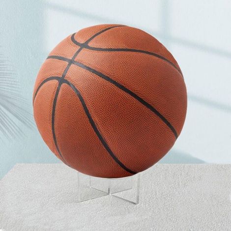Support pour ballon de basket — Ensemble de 3 présentoirs en acrylique, support de rangement transparent (1/5)