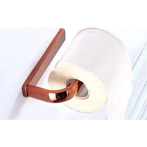 Ensemble D'Accessoires De Salle De Bains En Laiton Ensemble De Crochet/Porte-Papier/Porte-Serviette/Porte-Savon/Porte-Serviettes De Salle De Bains En Or Rose (1/5)
