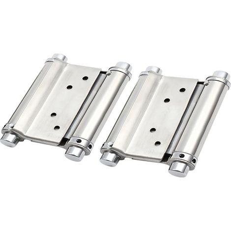 Set mit 2 Edelstahl-Schwingtürscharnieren, 8,6 cm – Tragfähigkeit: 15 kg (1/5)