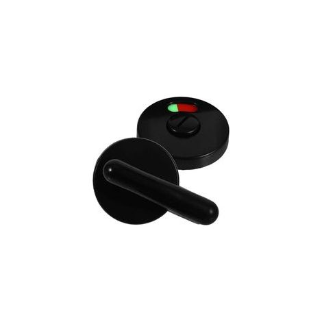 cerradura con llave e indicador de privacidad, XU, cerradura para inodoro de baño, nailon negro