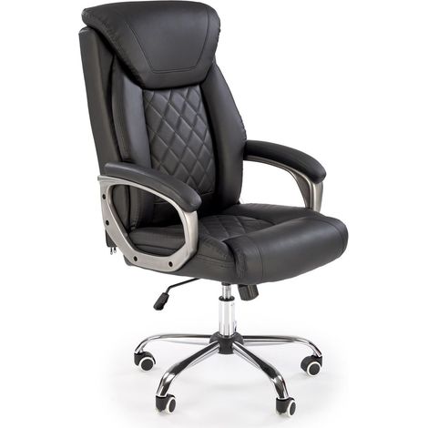 Silla de oficina Houston 1602, Negro, 113x66x71cm, Con reposabrazos, Con ruedas, Mecanismo de la silla: Inclinación (1/5)