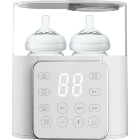 Flessenwarmer - 9 En 1 Estérilizador - Calentamiento Y Descongelación Rápidos - Control Preciso De Temperatura - Pantalla LCD - BPA Libre - Para Leche Materna Y Alimentos Infantiles - 1 Unidad (1/5)