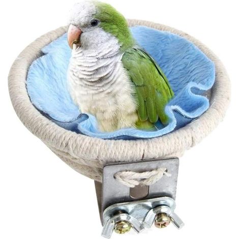 Nichoir d'élevage d'oiseaux en corde de coton pour perruches, calopsittes, conures, pinsons, inséparables et petit perroquet (1/3)