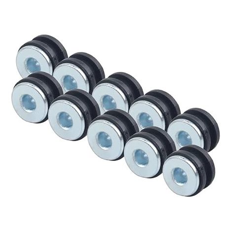 Kit De 10 Pièces Pour Rondelles En Caoutchouc Moto, Boulons, Coussinets Décharge Pression Pour Carénage Et Amortisseurs arbre de commande Jeu de joints-soufflets(10 Rubber and 10 Met) (1/3)