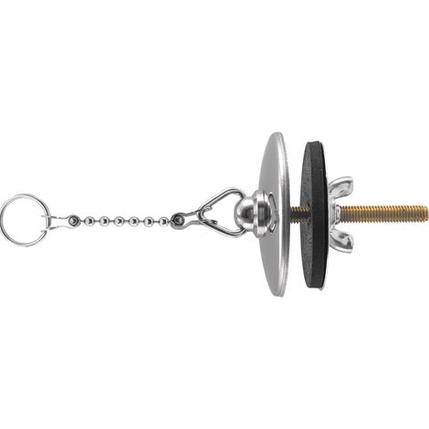 STEDO KETTENHALTERGARN. 30 CM MS VER- CHR. MIT DECKROSETTE