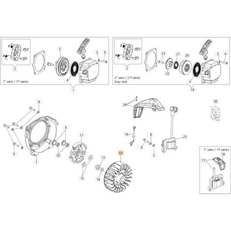 Volano decespugliatore BCH40BP BCH400S BCH400T ORIGINALE OLEOMAC 61450310R