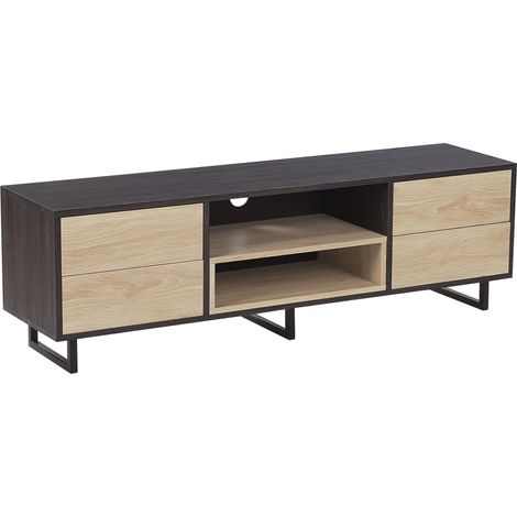 TV-Möbel MAINE Braun / Schwarz