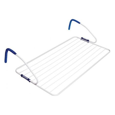 Étendoir Oryx Balcon acier blanc 105x55cm (1/3)