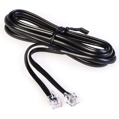 Scame cordone lineare telefonico 2mt 2 plug 6/ nero 180.724