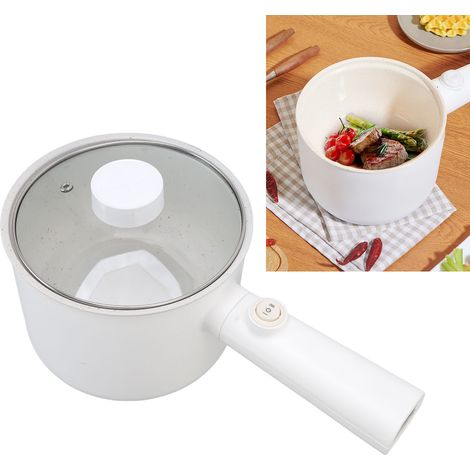 1 Cocotte électrique, 1.8L, céramique, 2 vitesses, long manche, friture, vapeur, ébullition, cuisine (1/5)