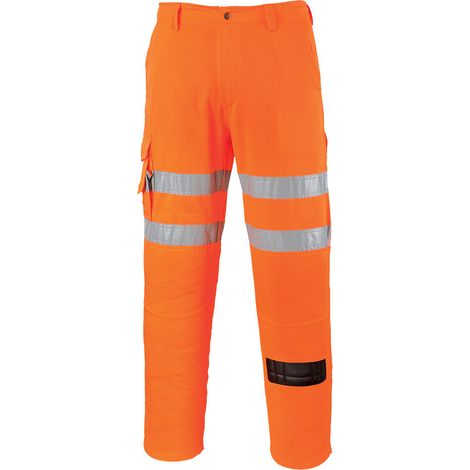 Pantalon Rail Combat couleur : Tall de couleur Orange taille M - PORTWEST (1/2)