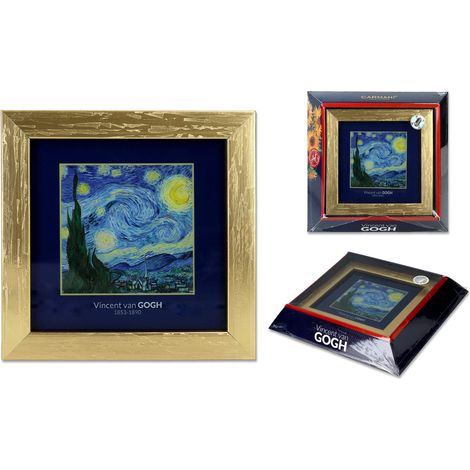 Carmani, cuadro - Van Gogh/La noche estrellada, marco dorado (1/5)