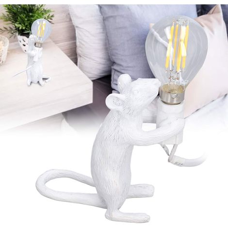 Nordische Stehlampe aus Kunstharz, E12-Fassung, moderne Schreibtischlampe aus Kunstharz, dekorative Lampe für Büro, Wohnzimmer, Schlafzimmer, Nachttischlampe, weiße dekorative Stehlampe, amerikanische (1/5)
