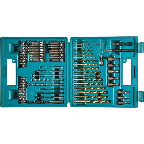 Makita – Coffret forets à métaux 75 pièces – B49373 – Embouts pour perceuse – Pour bois dur et béton armé – Étui de rangement inclus (1/5)