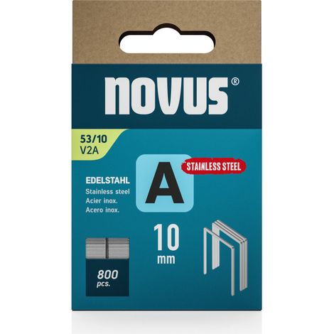 Novus Tools 042-0779 Feindrahtklammern Typ 53 800 St. Abmessungen (L x B) 10 mm x 11.3 mm
