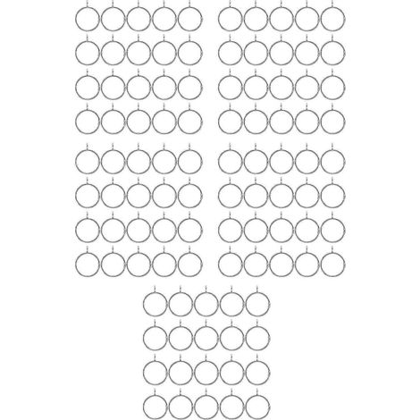 Anneaux de rideau argentés ouvrants, 100 pièces, boucles de draperie en métal antirouille avec œillet pour ouverture et fermeture (1/3)