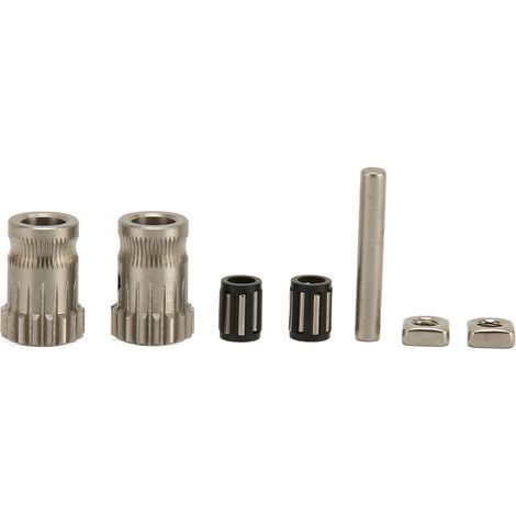 Dual drive extruder gear, stainless steel 3D printer accessory replacement, 7 pieces (1/5)