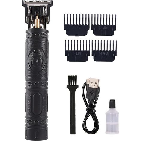 Tondeuse à cheveux professionnelle sans fil pour homme - Kit de toilettage Moteur puissant Longue durée vie Portable Design ergonomique Tête coupe amovible (1/5)