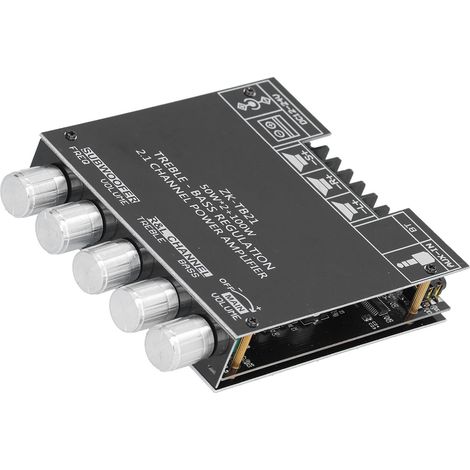 Carte Amplificateur Audio Bluetooth 5.0, Module Stéréo 2.1 Canaux 50W+50W+100W pour Home Cinema