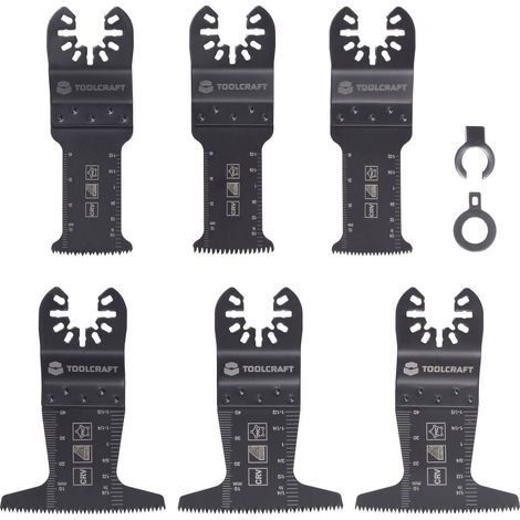 TOOLCRAFT TO-10283856 Acciaio al cromo vanadio Kit di accessori per multiutensile 3 KIT (1/5)