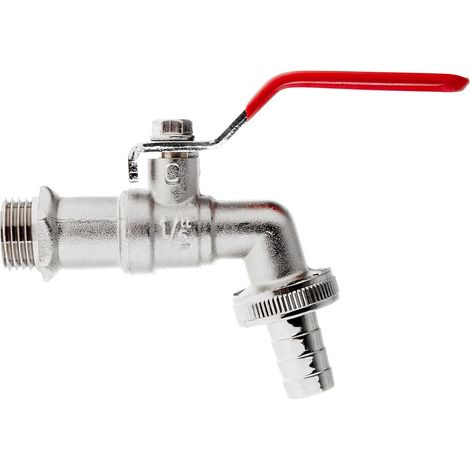 Garronda Kit Robinet avec Raccord de Tuyau Robinet de Vidange pour Cuve IBC et Arrosage Jardin Adaptateur pour Connexion Stable du Tuyau et Contrôle de l’Eau GD-0213