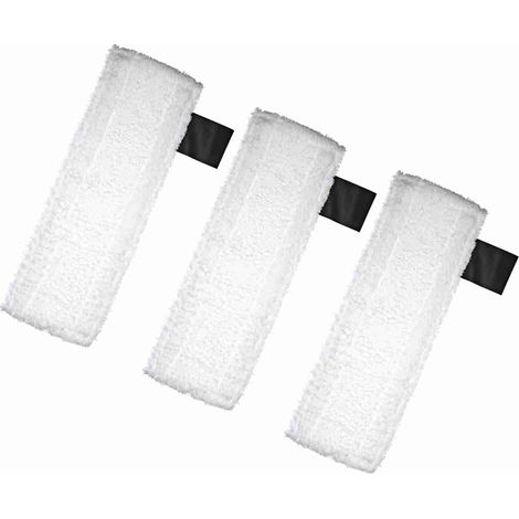 Paquet de 3 tampons de nettoyage en microfibre de remplacement pour accessoires en tissu Karcher SC2/ SC3/ SC4/ SC5 (1/5)