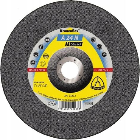Disco abrasivo 125x6 KLINGSPOR A24N Acciaio ALU (1/2)