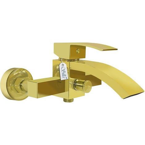 Grifo bañera monomando, Dorado