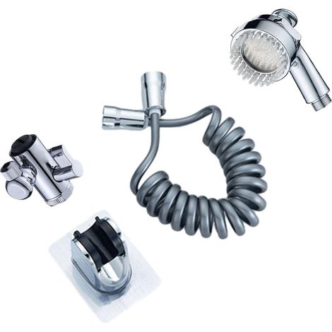 Kit d'extension de pommeau douche 3 m brosse flexible (1/5)