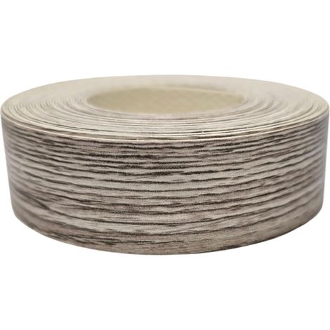 Bande de chant thermocollante 21mm x 5m épaisseur 0,50mm Mélaminé Facile à Appliquer Bricolage Étagère Meuble Panneau Bois Durable, Chêne Sable Sanremo (1/3)