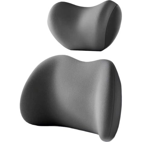 Soutien lombaire, appui-tête et coussins lombaires pour voiture Coussin de soutien dorsal portable avec sangles - coussin dorsal, coussin lombaire pour la maison, le studio, l'avion, la voiture, le t (1/5)