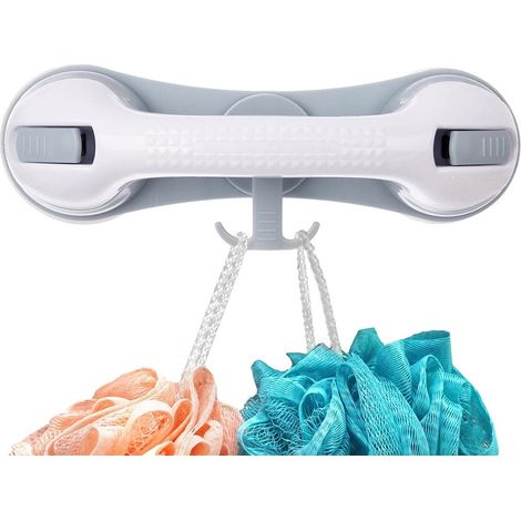 Bathroom Suction Grab Rail with Hook, 28.5 cm (1/5)
