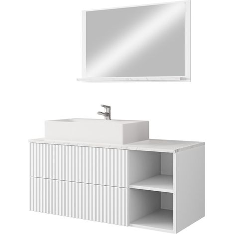 Ensemble de salle de bain Ophruvi 103, Blanc (1/5)
