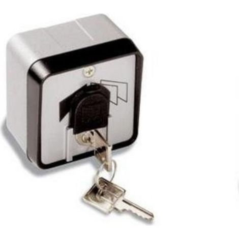 Came – Sélecteur à clé pour motorisation de portail – Monté en applique – Boîtier en zamak résistant – Pilotage manuel en cas de coupure d’électricité