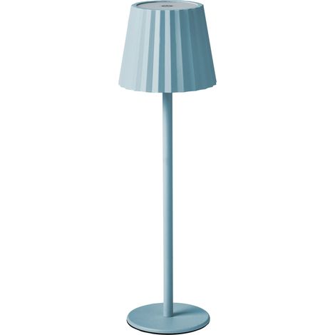 Tischlampe POMBEIRO Metall Hellblau
