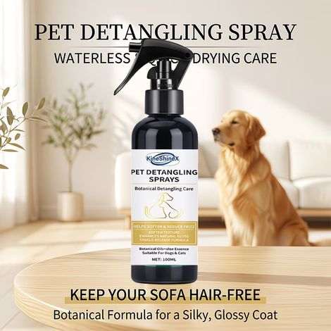 Kineshinex No-Rinse Pet Trockenreinigungsmousse ist für Katzen und Hunde geeignet. Seine sanfte Formel sorgt für eine gründliche Reinigung. (1/5)