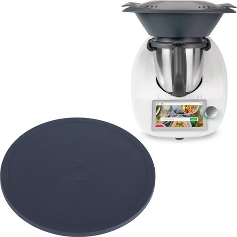 SJLERST Couvercle en Silicone pour Thermomix (TM6, TM5, TM31) • Alternative Durable au Papier alu/Film Alimentaire • Couvercle Thermomix Gris (1/5)