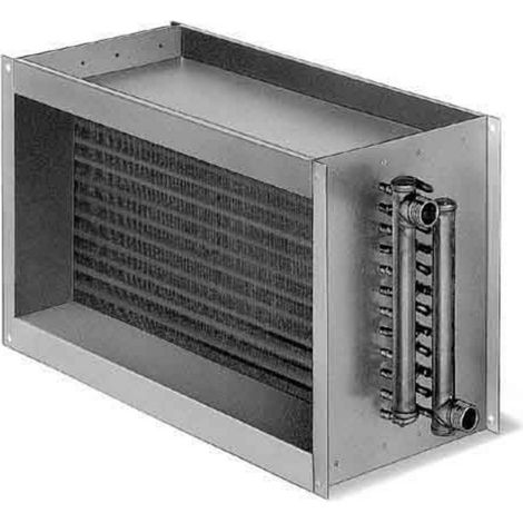 Helios WHR 2/50/25 30 Batterie de chauffe à eau chaude pour conduits rectangulaires, 08784 (1/2)