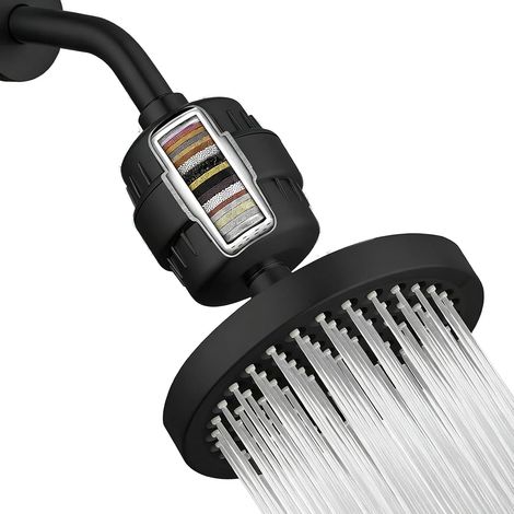 Pommeau filtrant Accessoire de bain à effet pluie avec 20 étages Pommeau de douche haute pression Convient aux hôtels, salles de , appartements, dortoirs, spas et maisons (1/5)